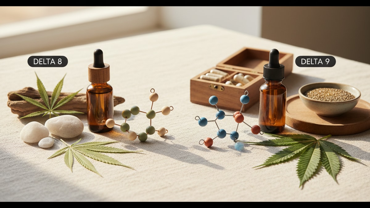 Is Delta 8 The Same As Delta 9 | Cannabinoid Differences - Professional illustration