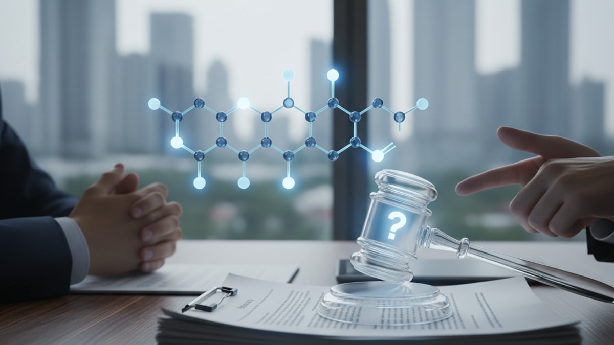 Blog Post: is delta-8 a controlled substance - Professional illustration