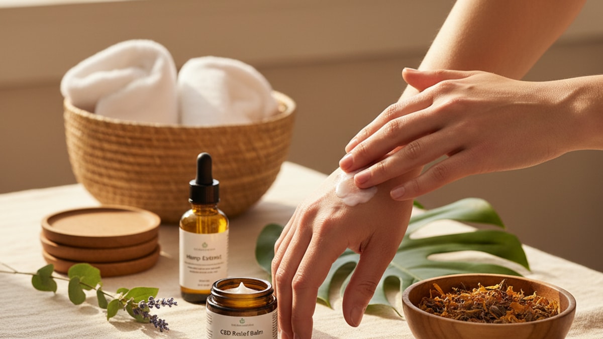 how to use cbd topicals - Professional illustration