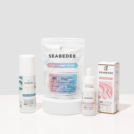 Elite Recovery Bundle-SEABEDEE-CBD Oil for Anxiety-CBD Oil-Best CBD Oil-CBD Oil for Sleep-CBD Oil for Inflammation-CBD Gummies-Best CBD Gummies